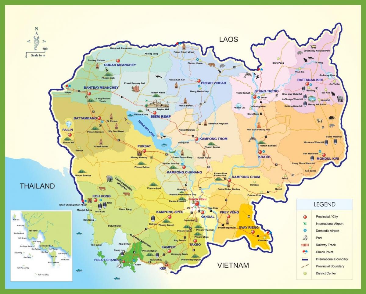 Kamboçya haritası 