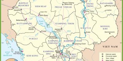 Kamboçya haritası siyasi